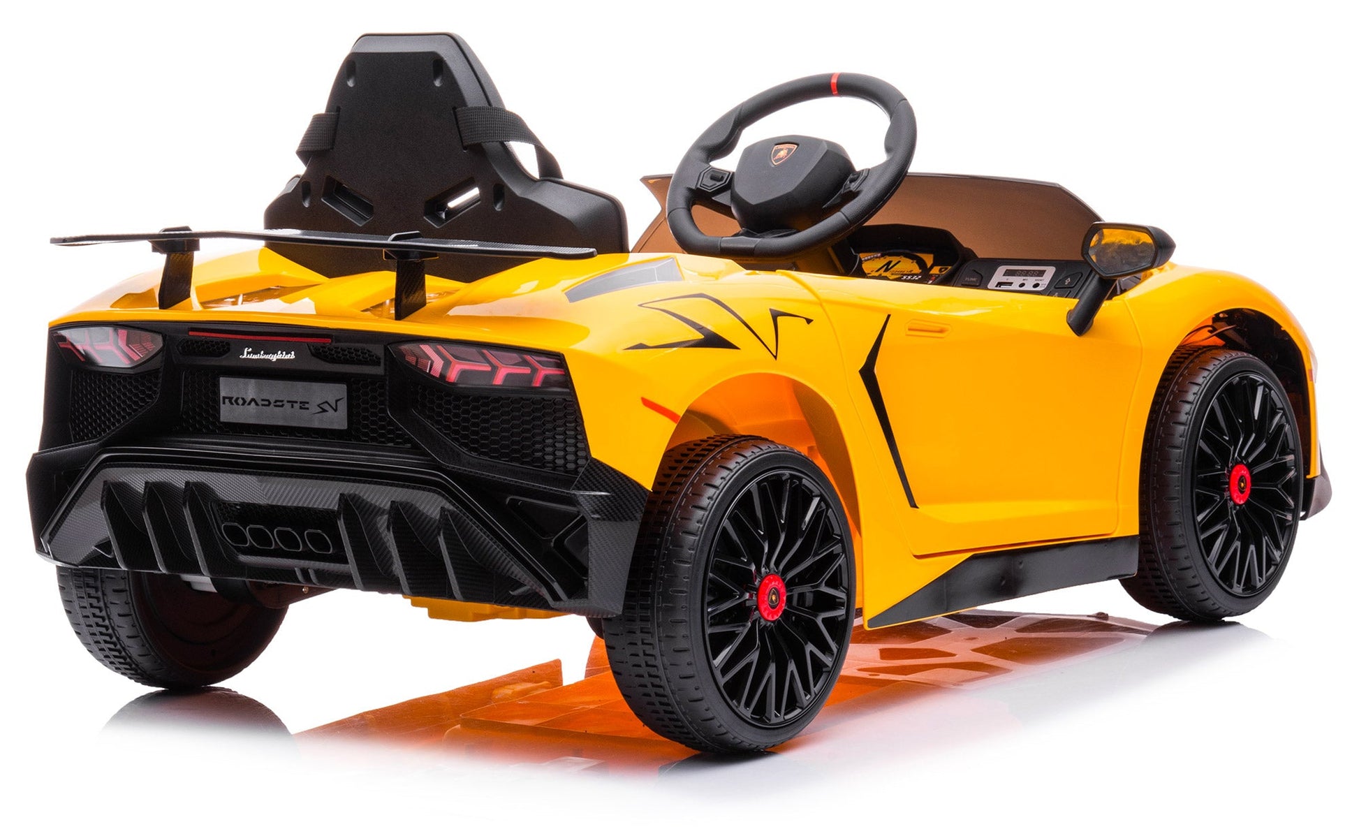 Macchina Elettrica per Bambini 12V con Licenza Lamborghini Aventador Gialla