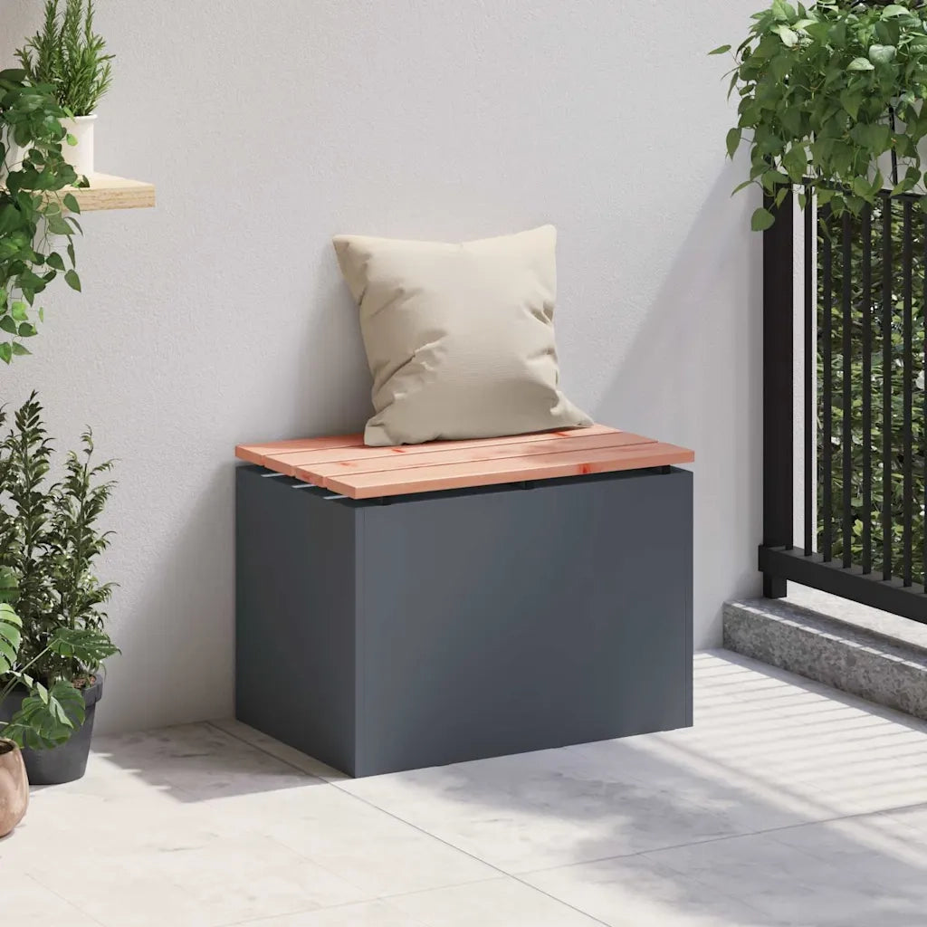 Panchina da giardino 1-Numero di posti 60 x 40 x 43 cm Acciaio 874893