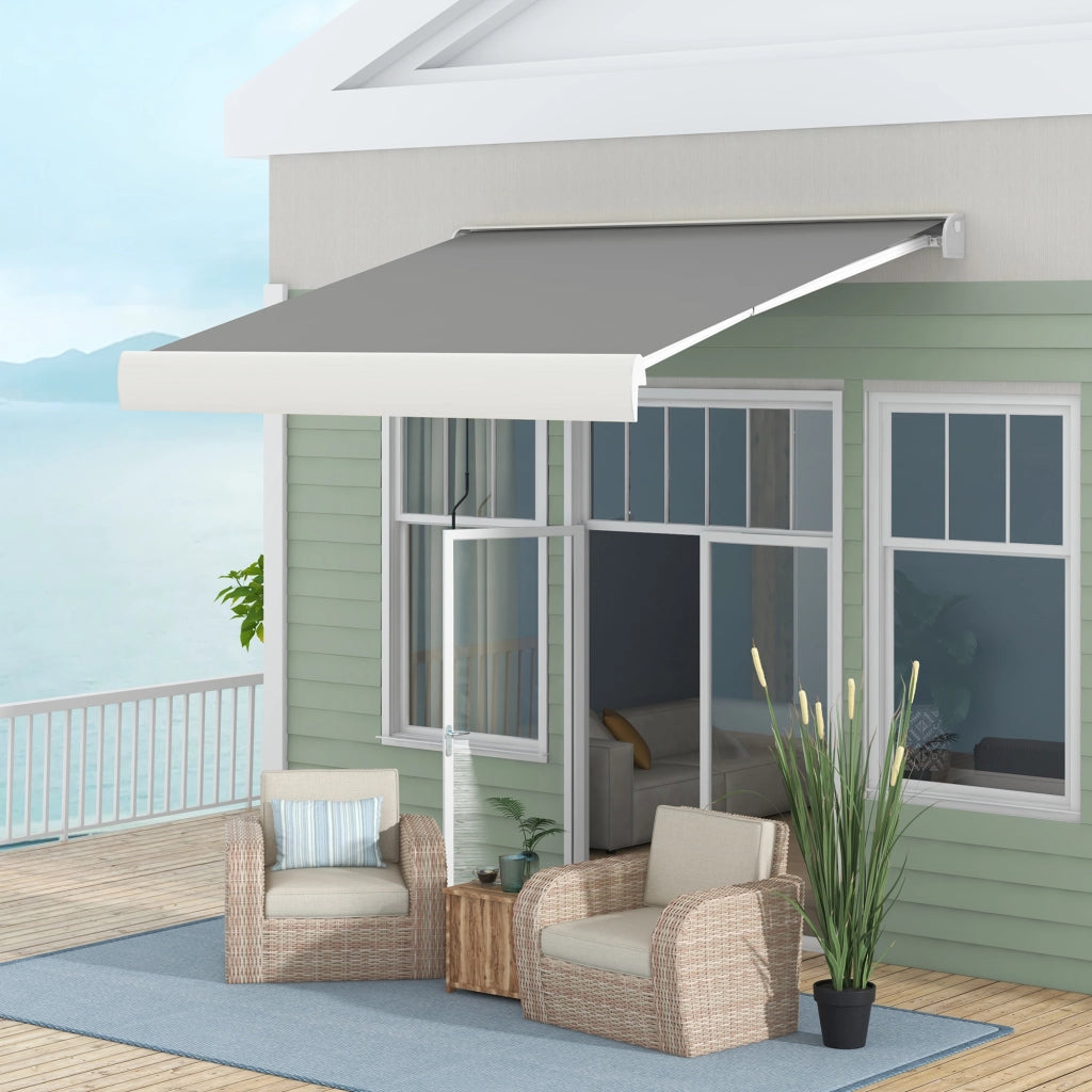 Tenda da esterno motorizzata ¨C zephmum ¨C grigio chiaro 3x2.5m