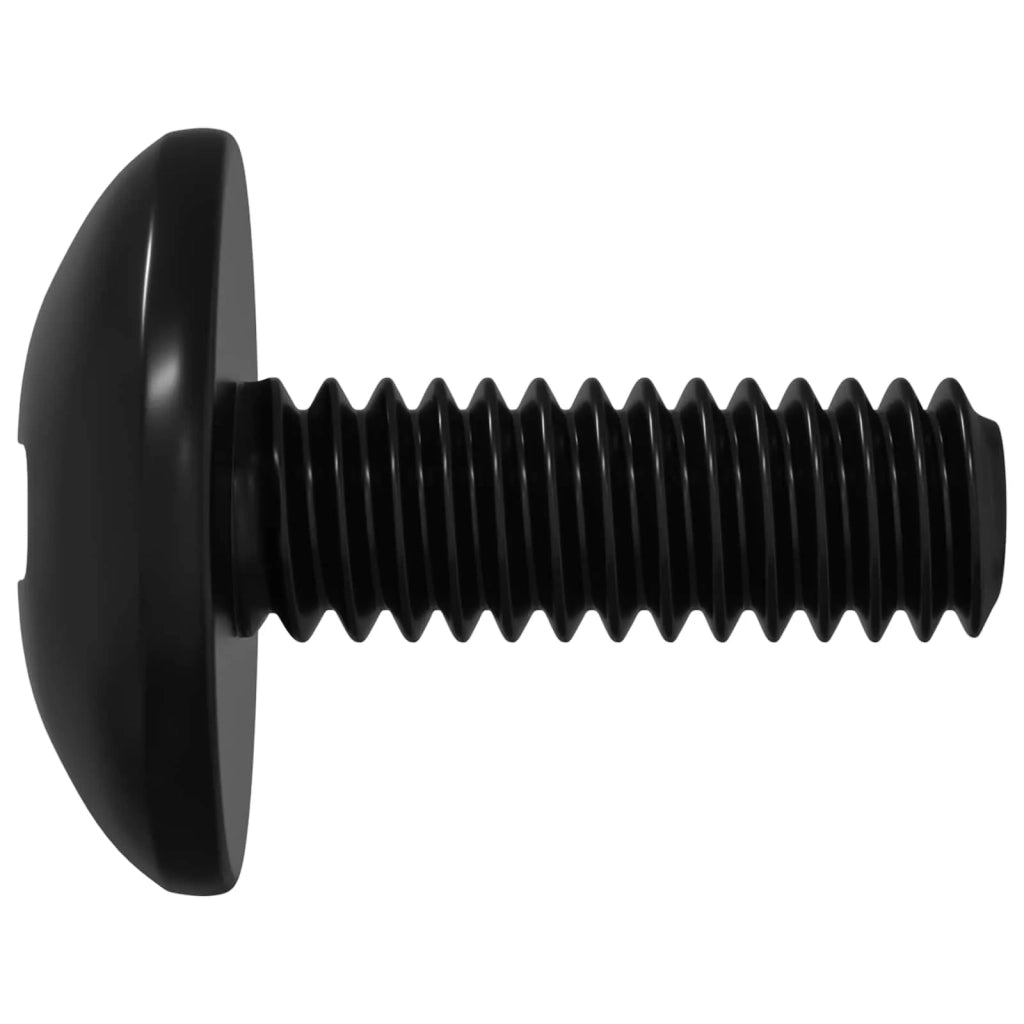 Viti a manica 12 pz Nero M4 x 10 mm Ferro CFW7161905