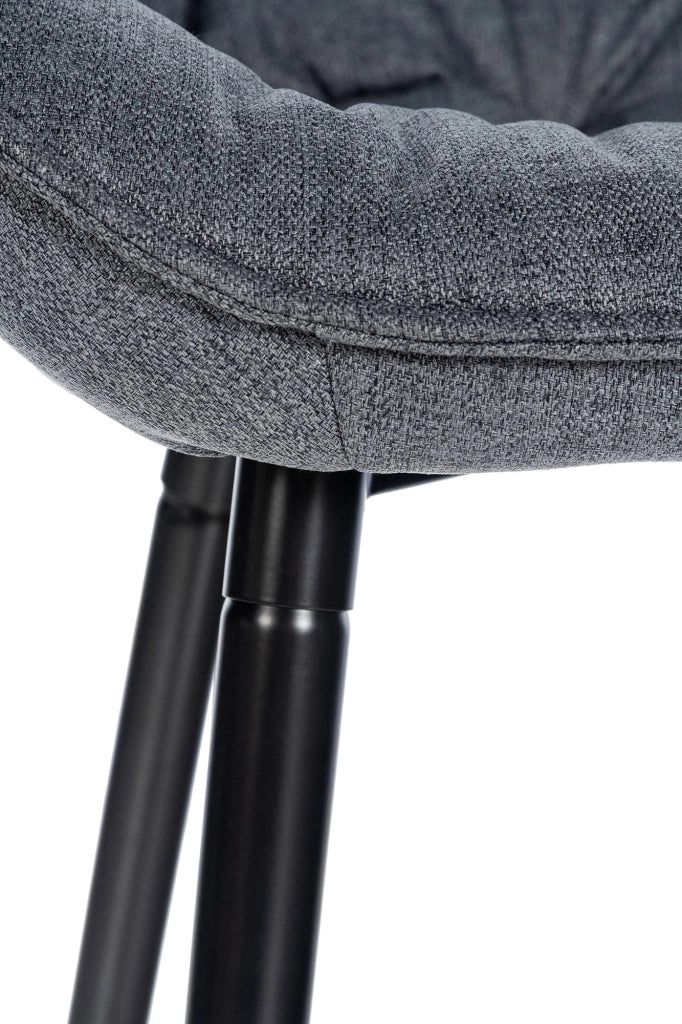 Sgabello da bar Gibson grigio,Tessuto