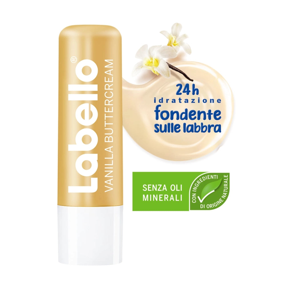 Burrocacao Balsamo Idratante per Labbra Morbide, Vanilla Buttercream, Labello