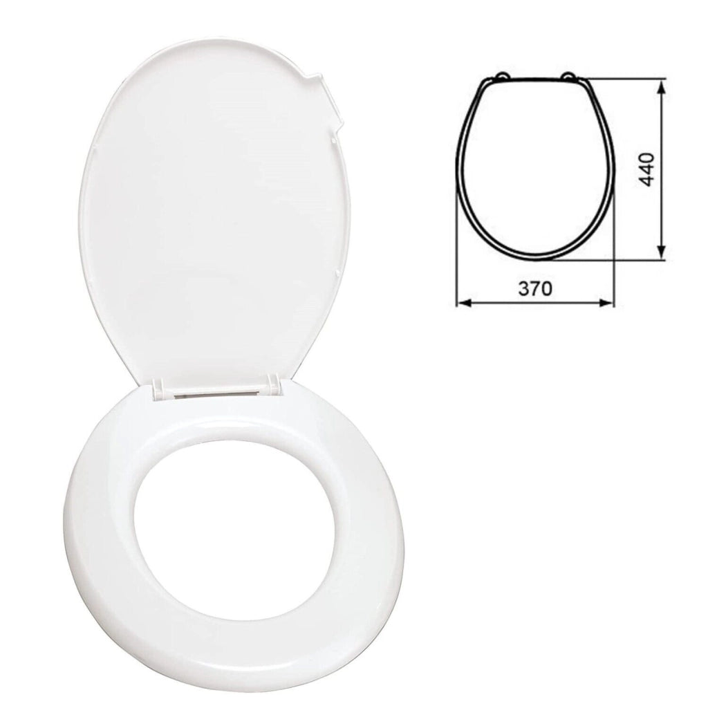 Sedile copriwater universale per bagno copri WC in plastica 44x36.5cm Art. 52993