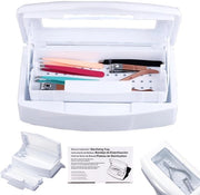 Disinfettante in plastica di alta qualità - Sterilizzatore manicure - Cassetta disidratante - Portatile - Piatto di servizio rimovibile - Utilizzo professionale