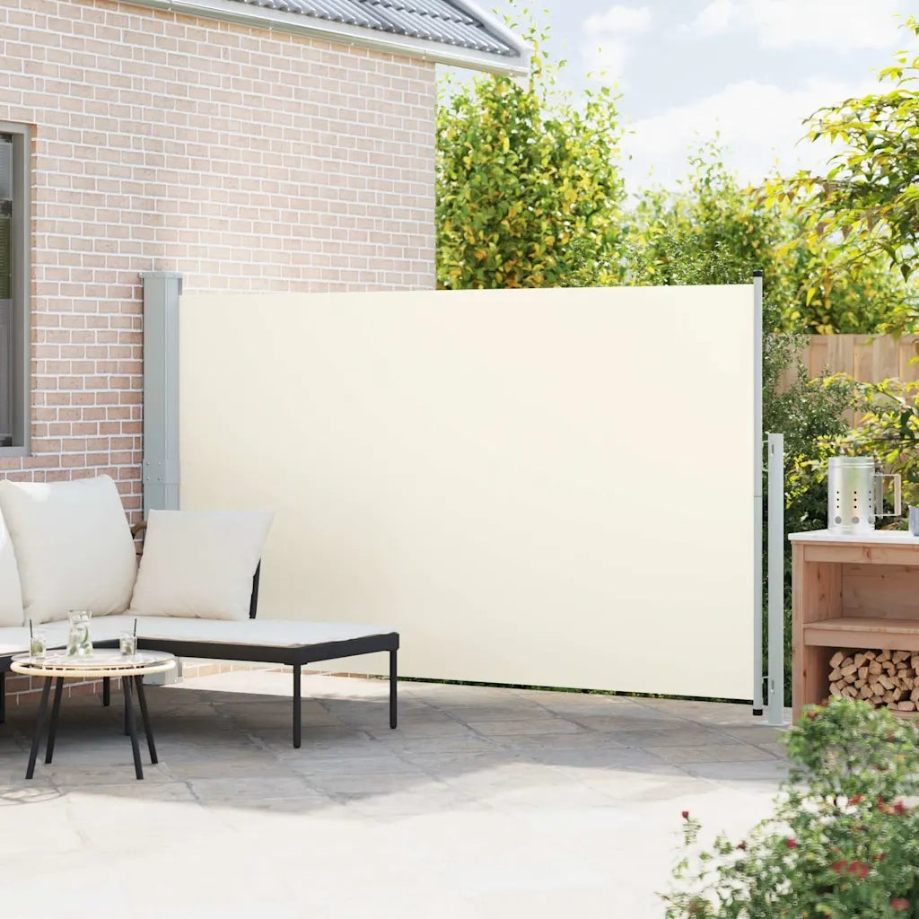 Tenda Laterale Retrattile per Patio 180x314 cm Crema 313400
