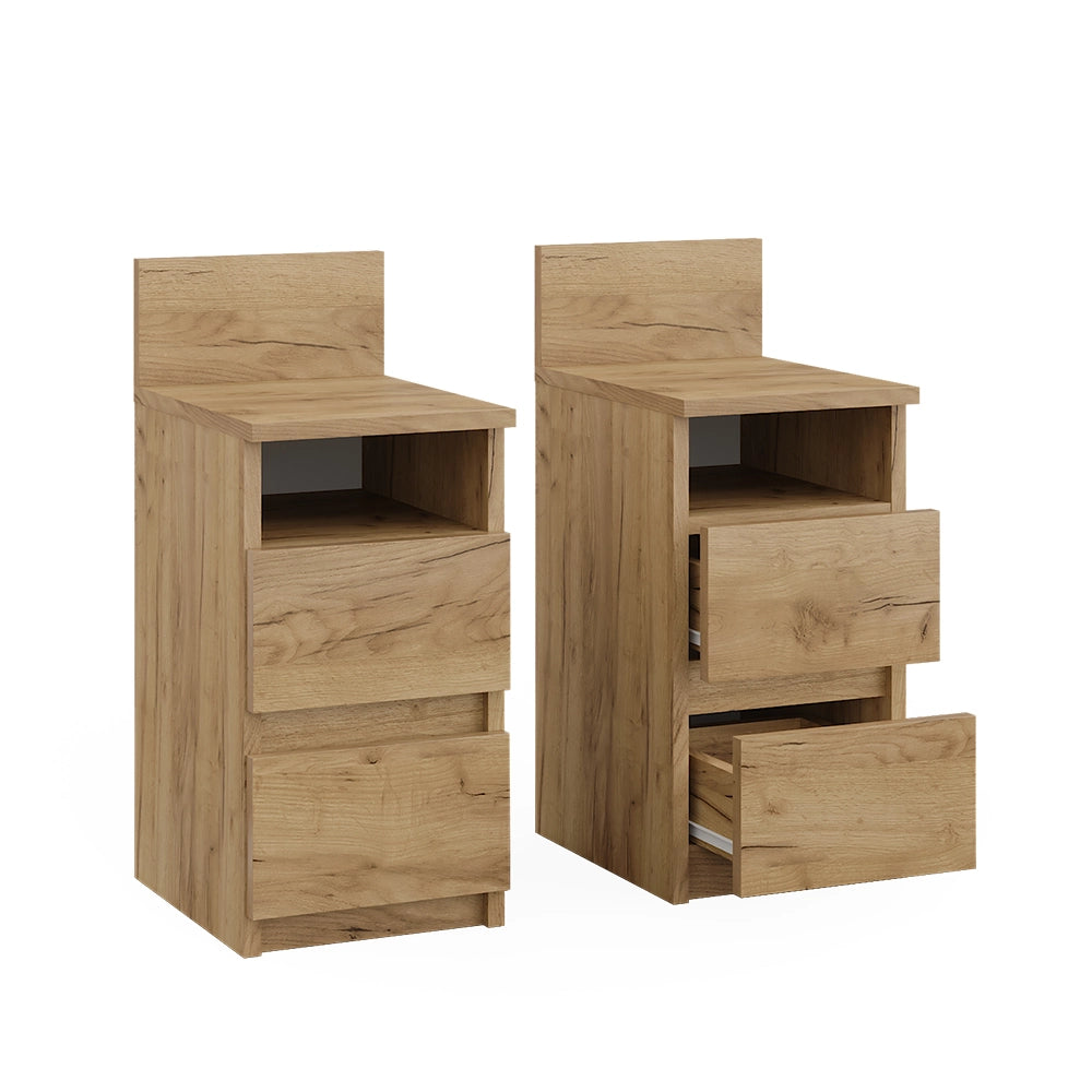 Vicco Comodino Quercia dorata 25 x 59.1 cm Set di 2