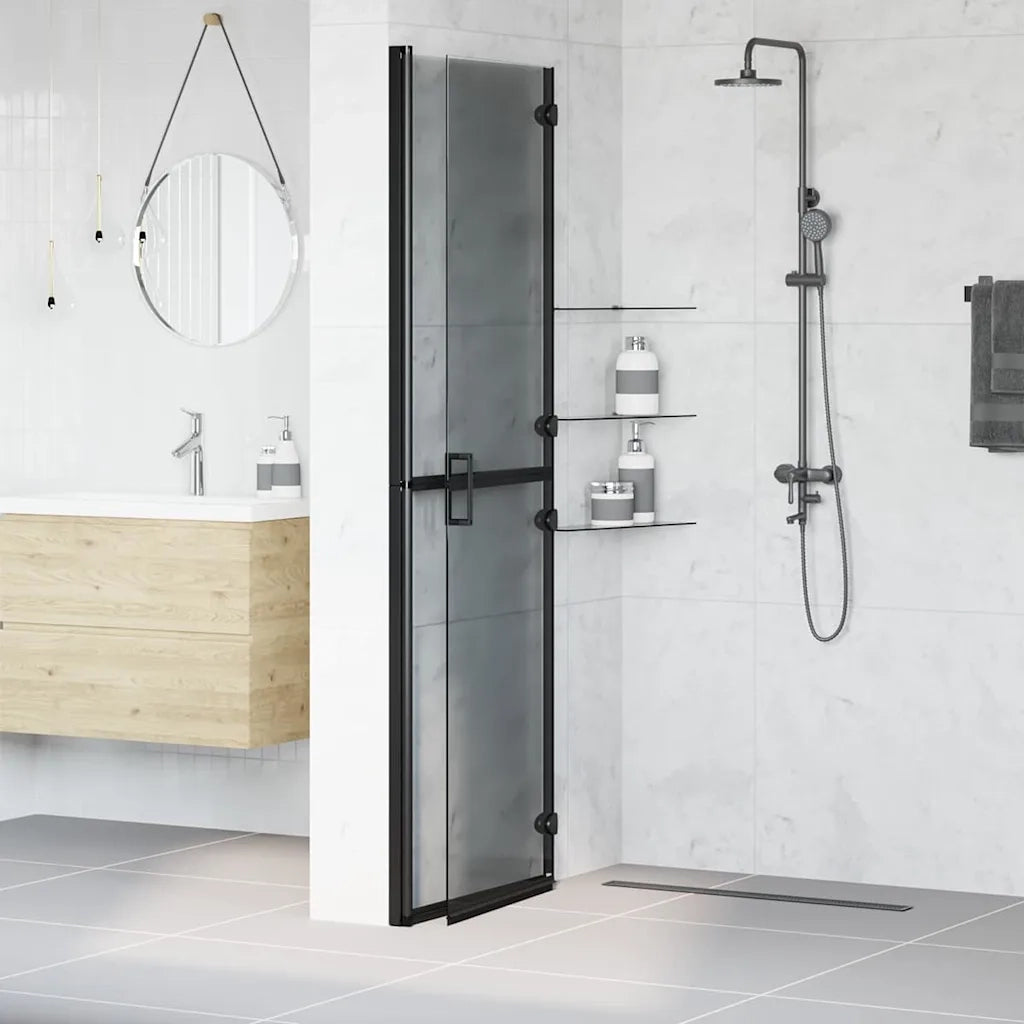 Parete doccia walk-in Nero 120 x 6,5 x 190 cm CFW6283235