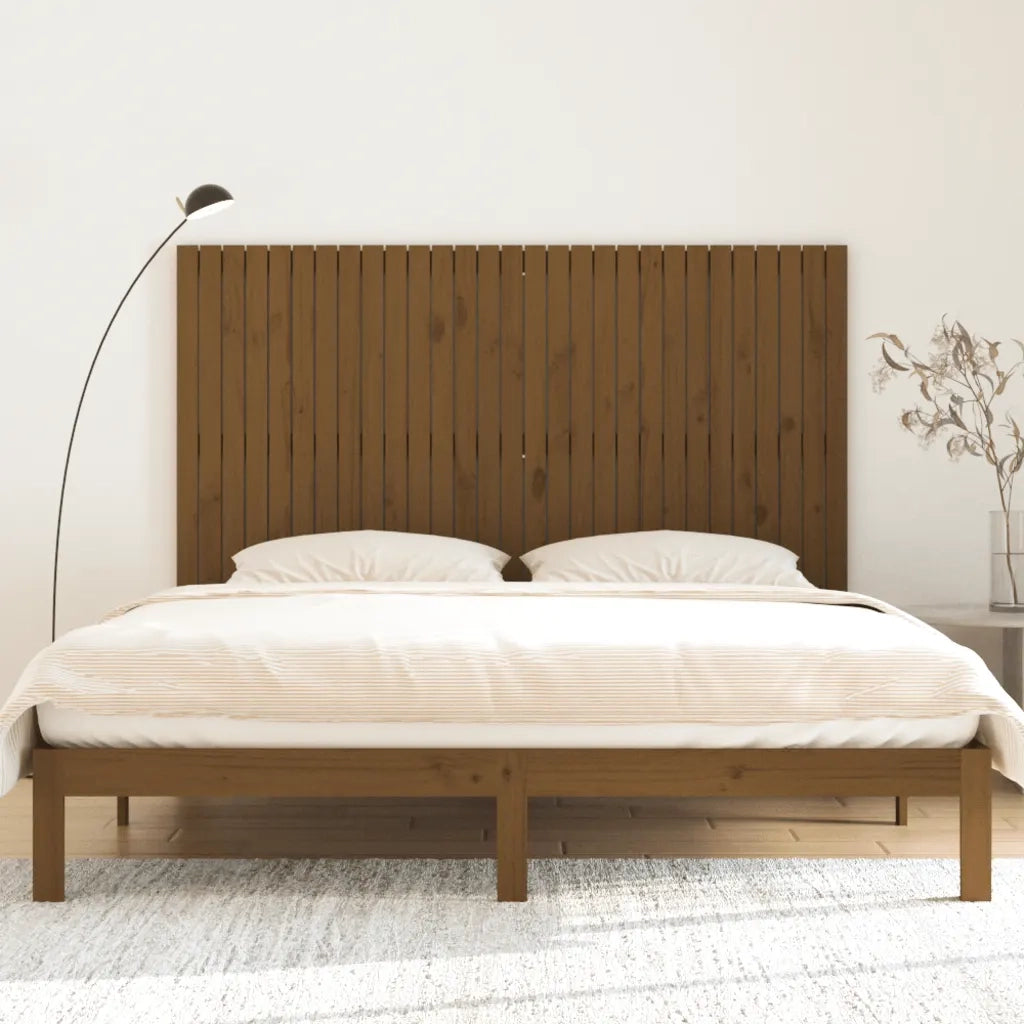 Testiera da Parete Ambra 185x3x110 cm in Legno Massello di Pino 824966