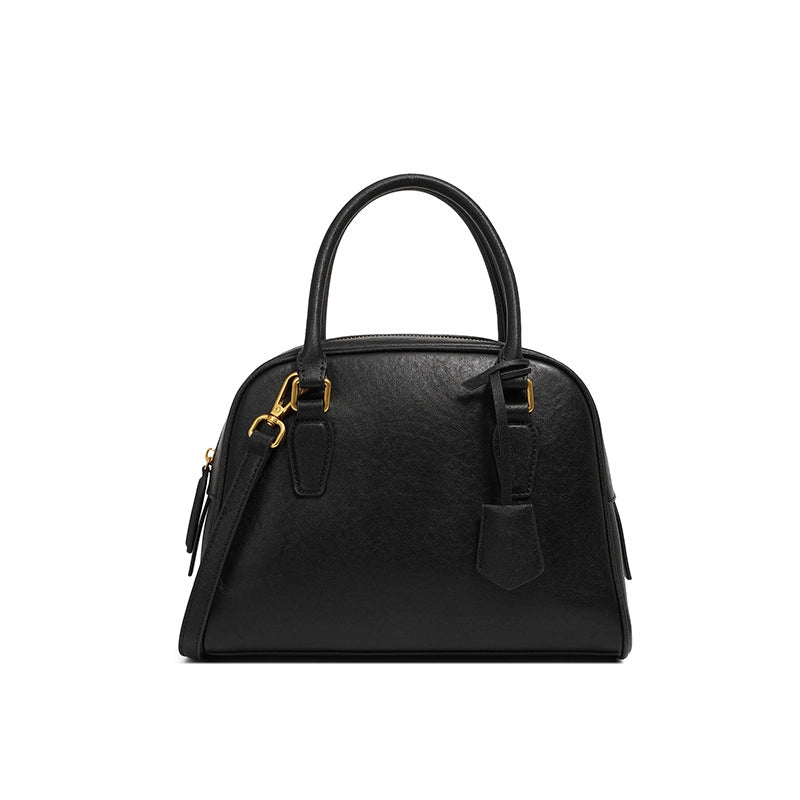 Borsa e borsetta da donna in vera pelle nera