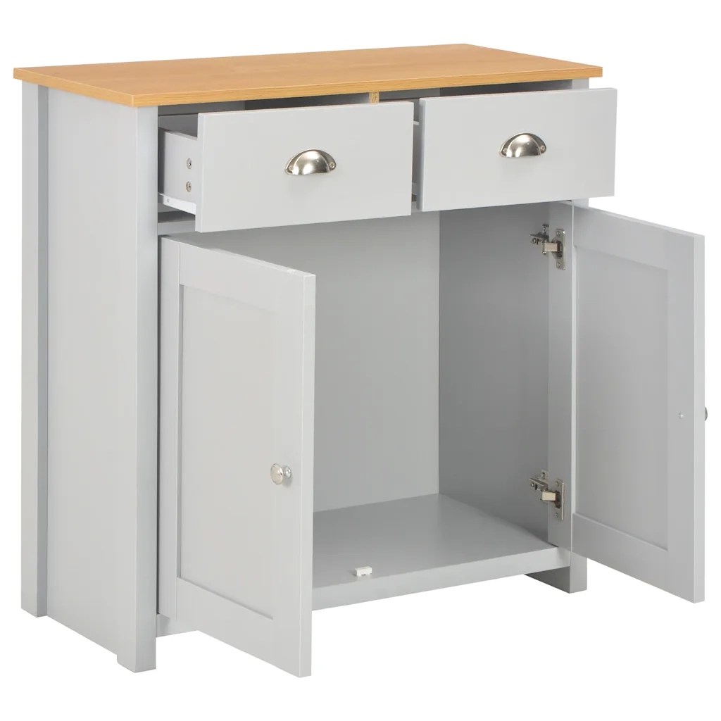 Credenza-Buffet-Armadio da cucina Grigia 79x35x81 cm
