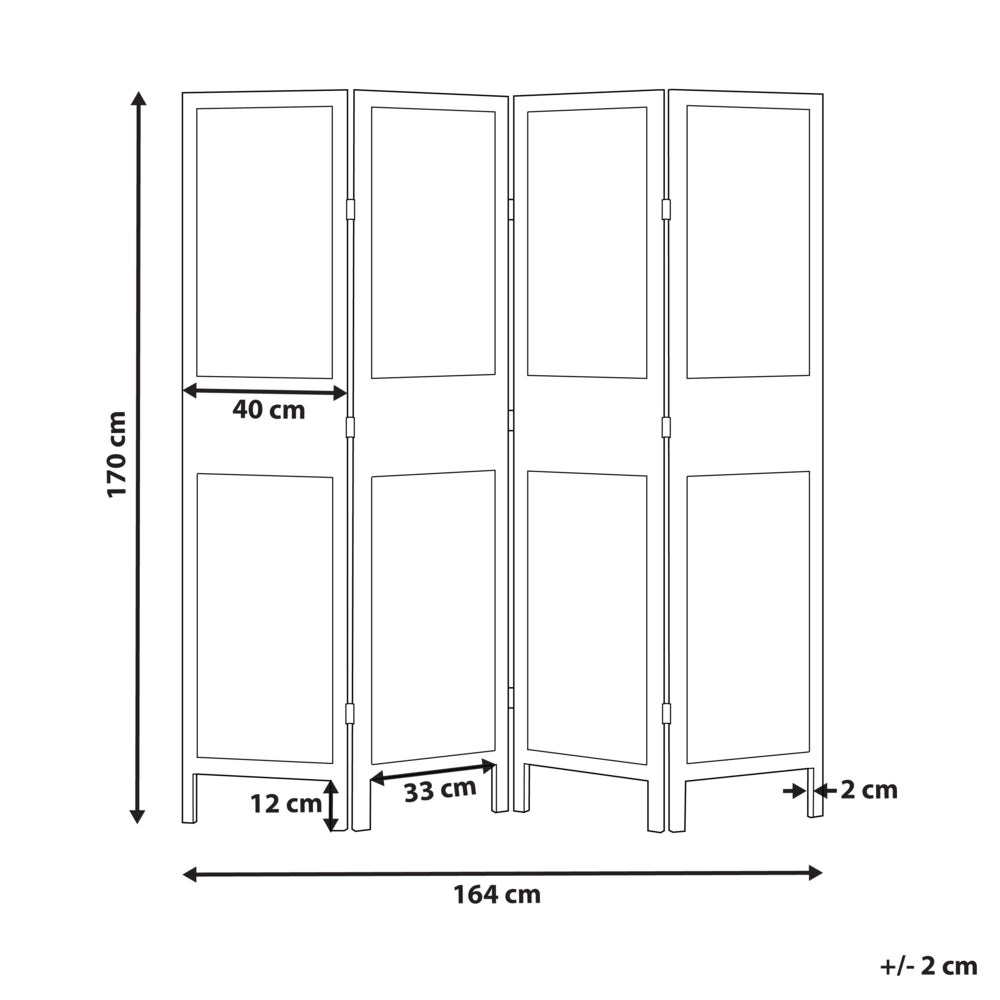 Divisorio per ambienti in legno chiaro e compensato di legno di Paulownia marrone 4 pannelli pieghevoli schermo decorativo divisorio Soggiorno Camera da letto Design tradizionale