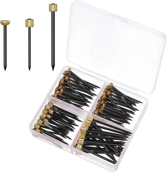 Set di attacchi per foto da parete da 120 pezzi per appendere foto e cornici in casa - Assortimento di 3 misure di attacchi da parete e chiodi da parete - Set di appendi-foto decorativo con chiodi da parete
