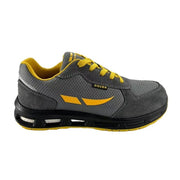 SCARPA ANTINFORTUNISTICA BASSA GRIGIA IN PELLE SCAMOSCIATA E TESSUTO IN RETE NORMA S1 MODELLO MONKEY - n°42  - DOZ