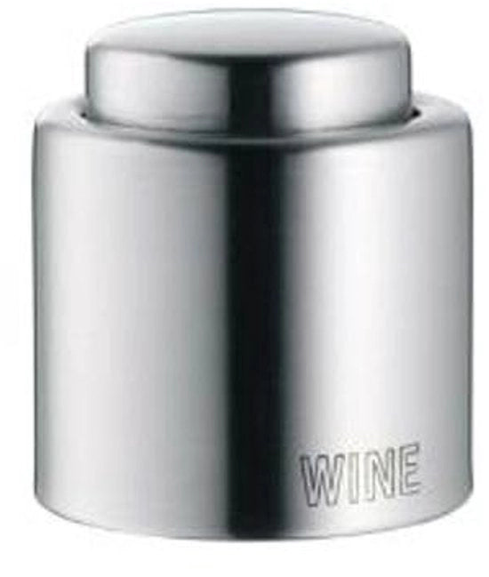 Bottiglia di vino - ermetica - 1 pezzo - acciaio inox - 4,7 cm
