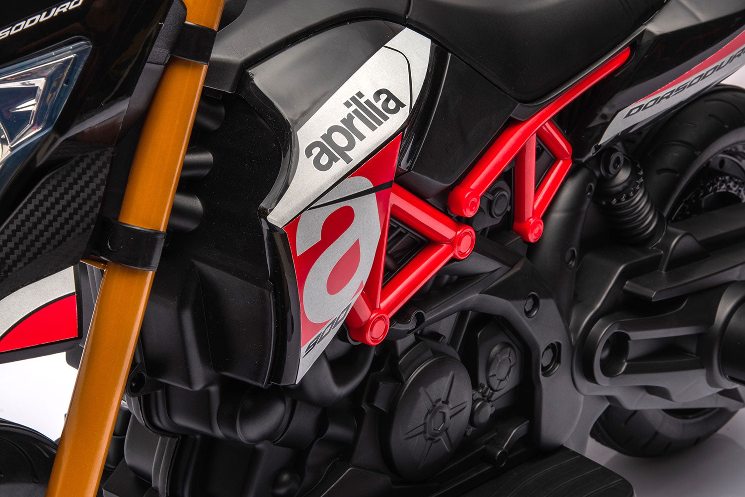 Moto Elettrica per Bambini 6V Aprilia Dorsoduro Small Nera