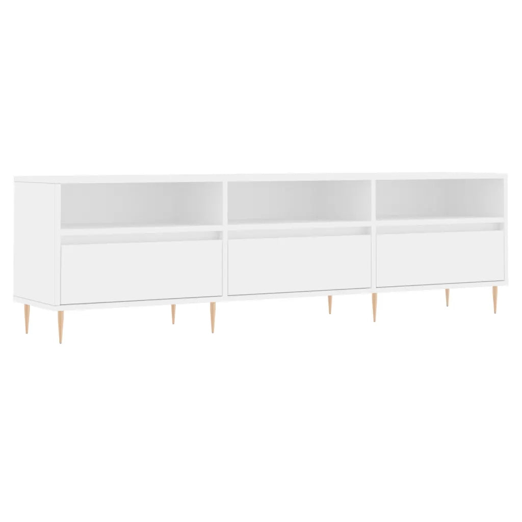 Mobile Porta TV Bianco 150x30x44,5 cm in Legno Multistrato 831268