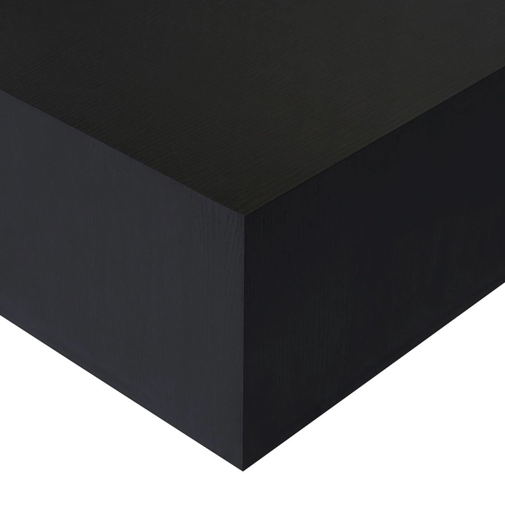 Tavolino "Prizma" in MDF - 90 x 90 x 35 cm - Legno nero