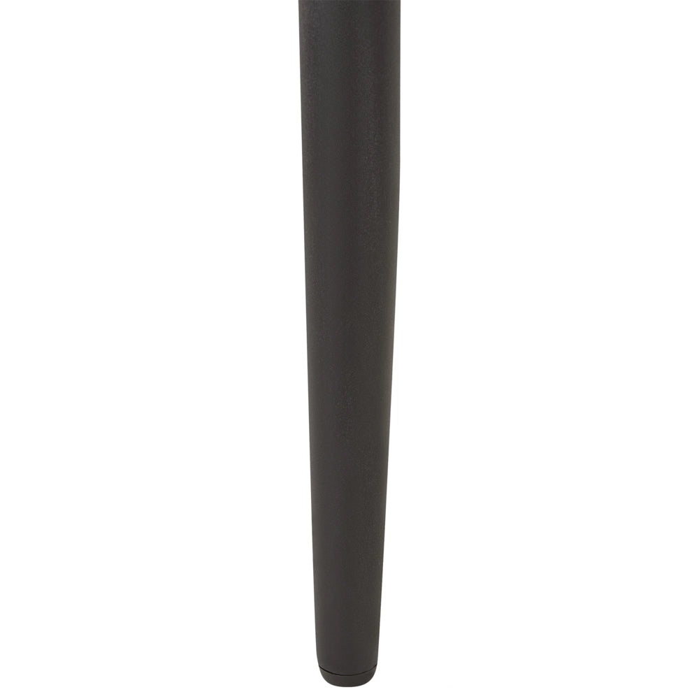 Set di 2 sedie da pranzo Braccioli in velluto arancione Gambe in metallo Nero Retro Glam