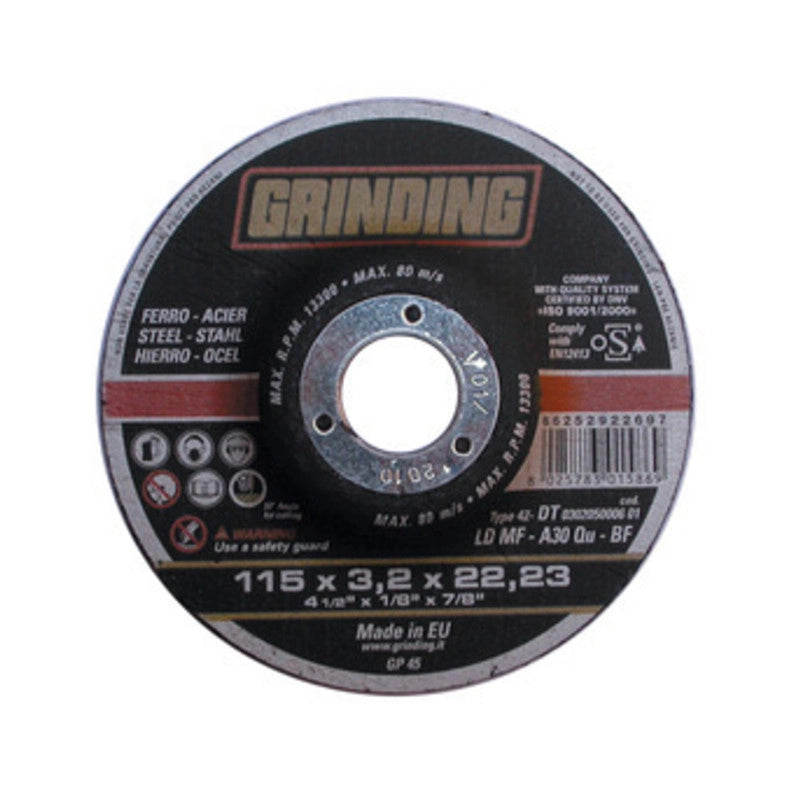 GRINDING DISCO FERRO DEPRES 115X3,2 LDMF- SAINT GOBAIN ABRASIVI- 50,0 pz