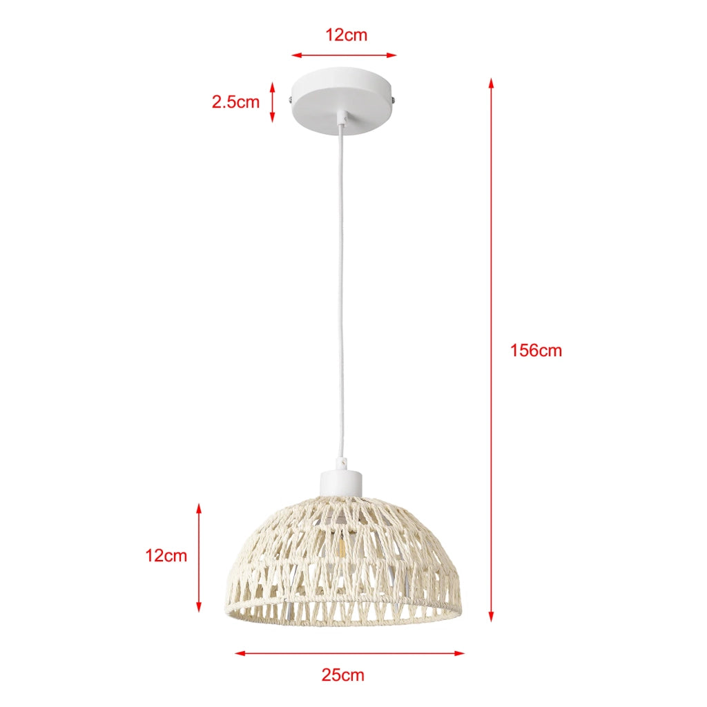 Lampada da terra a sospensione bianca E27 03_0010723
