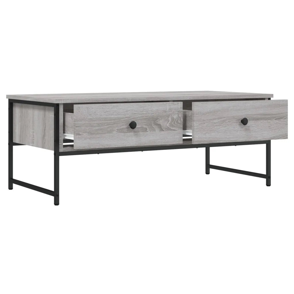 Tavolino salotto | Tavolino da caff¨¨ | Tavolino da Soggiorno Grigio Sonoma 101x49x39,5 cm Legno Multistrato