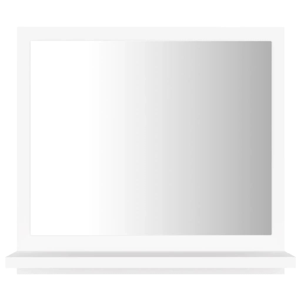 Specchio da bagno 40 x 10,5 x 37 cm in truciolare bianco 02_0006903