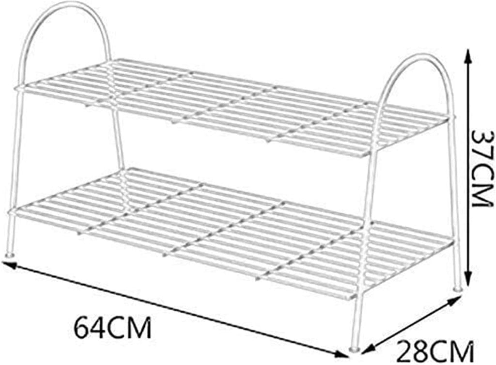 scarpiera Scarpiera per la casa Scarpiera Scarpiera Scarpiera Scarpiera su 2 Livelli Ripiani in Metallo per Contenere Fino a 10 Paia di Scarpe per Soggiorno Corridoio d'ingresso e Armadio Scarpi