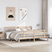vidaXL Giroletto con Testiera 180x200 cm Massello Pino