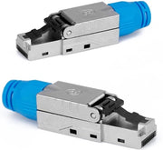 Stekker RJ45 senza attrezzi - stekker LAN Cat 8 protetta - cavo di installazione Cat8 Cat7 Cat6A - 40 Gbit/s 2000 MHz