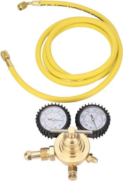 Misuratore di pressione dell'azoto 0-600-0-4000Psi e Regolatore di pressione dell'azoto con tubo da 200 cm - CGA580 Misuratore con regolatore di pressione.