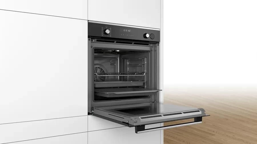 Bosch Serie 6 HRT278BS1 forno 71 L 3600 W A Nero, Acciaio inox