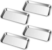 Dienbladen in Acciaio Inossidabile - 4 pezzi - 22,5x11,5 cm