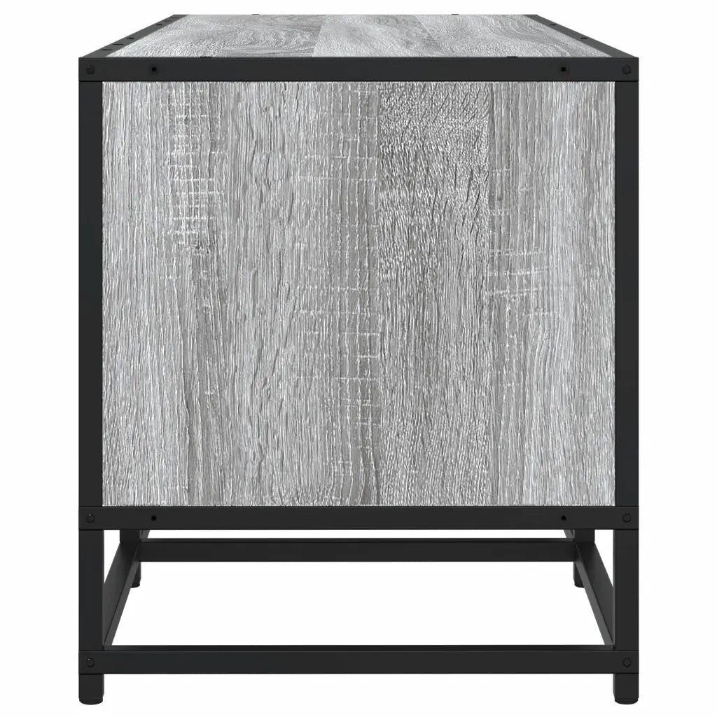 Mobile TV-Credenza TV-Console TV Grigio Sonoma 100x35x41 cm Legno Multistrato Metallo