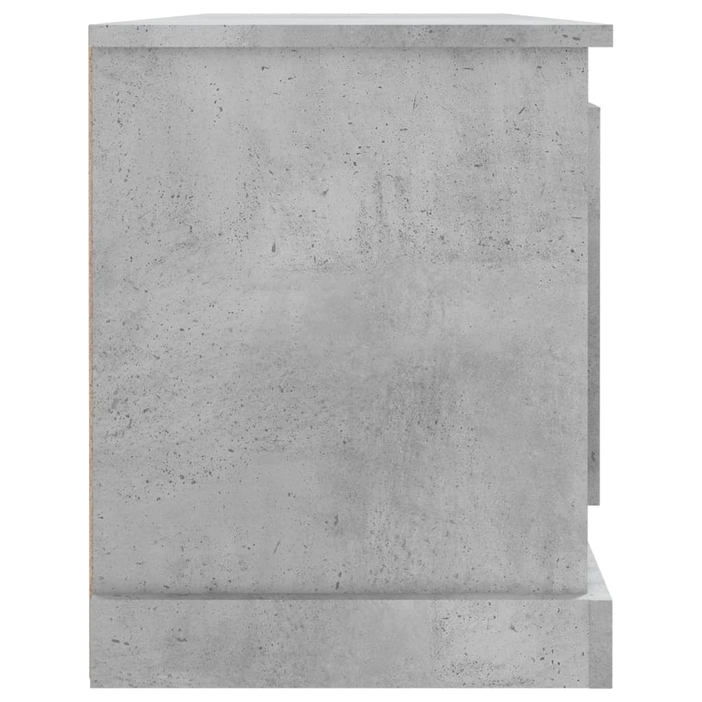 Mobile TV multimediale scaffale TV mobile TV sala da pranzo soggiorno camera da letto 100 x 35,5 x 45 cm legno ingegnerizzato grigio 02_0025524