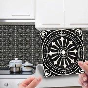 Tegelstickers 30 pezzi - Autoadesivi - 15 x 15 cm - Ster/Mandala a otto lati - PVC - Per bagno/cucina/decorazione per parete - Sticker per parete