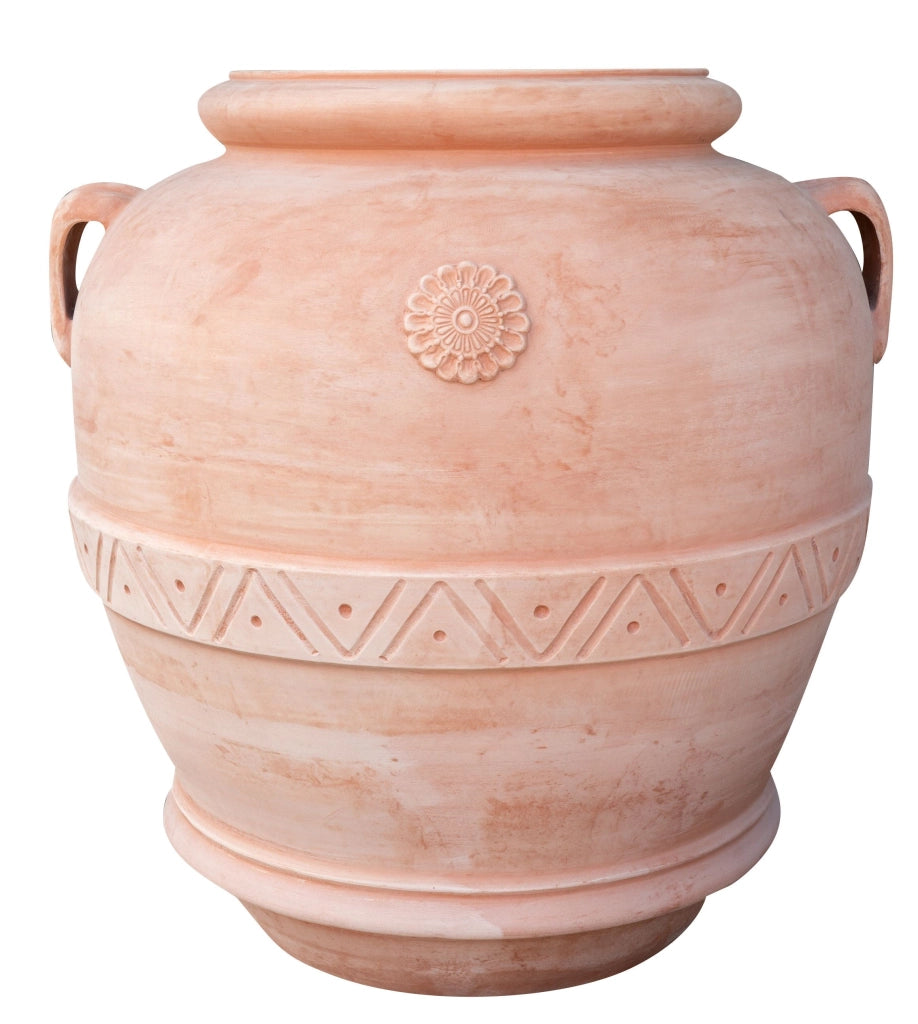 Biscottini Orcio in terracotta Galestro festonato 100% Made in Italy, interamente fatto a mano