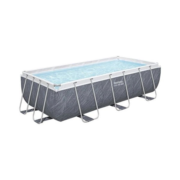 Piscina bestway 56721 7 steel pro max con pompa a sabbia effetto marmo