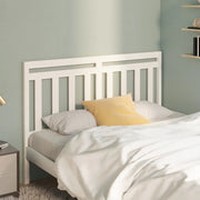 Testiera per Letto Bianca 156x4x100cm in Legno Massello di Pino cod mxl 53942
