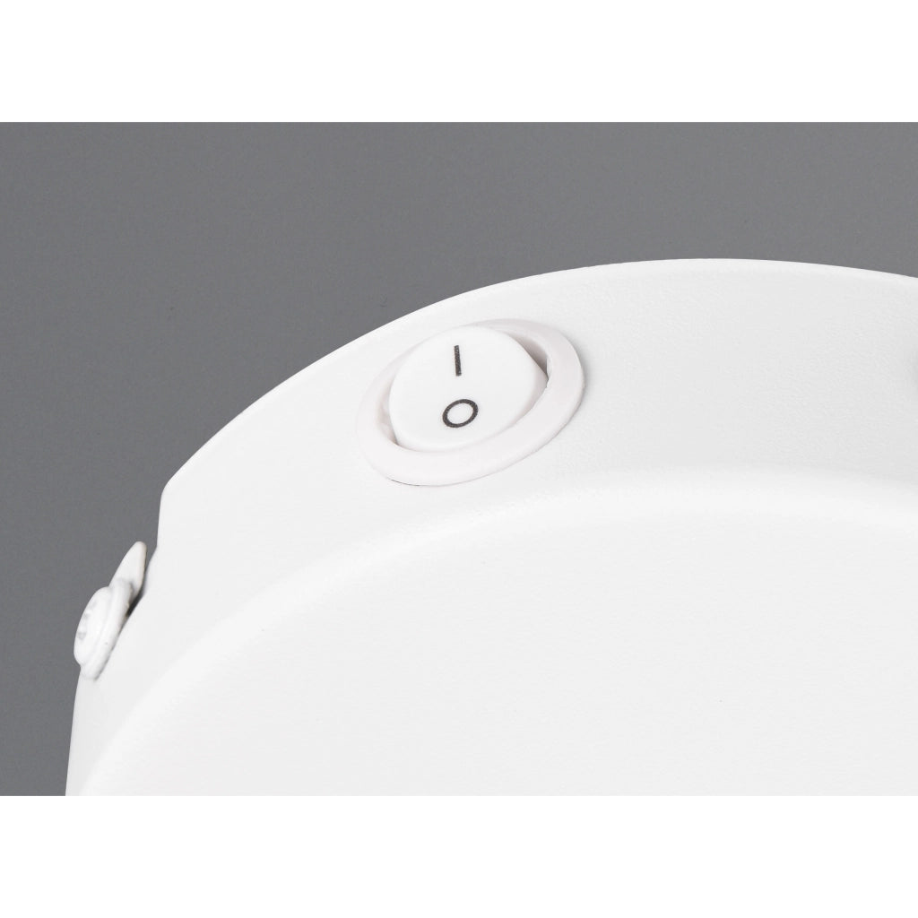 SPOT E14 VALENTIN H14CM BIANCO/LEGNO/ORO