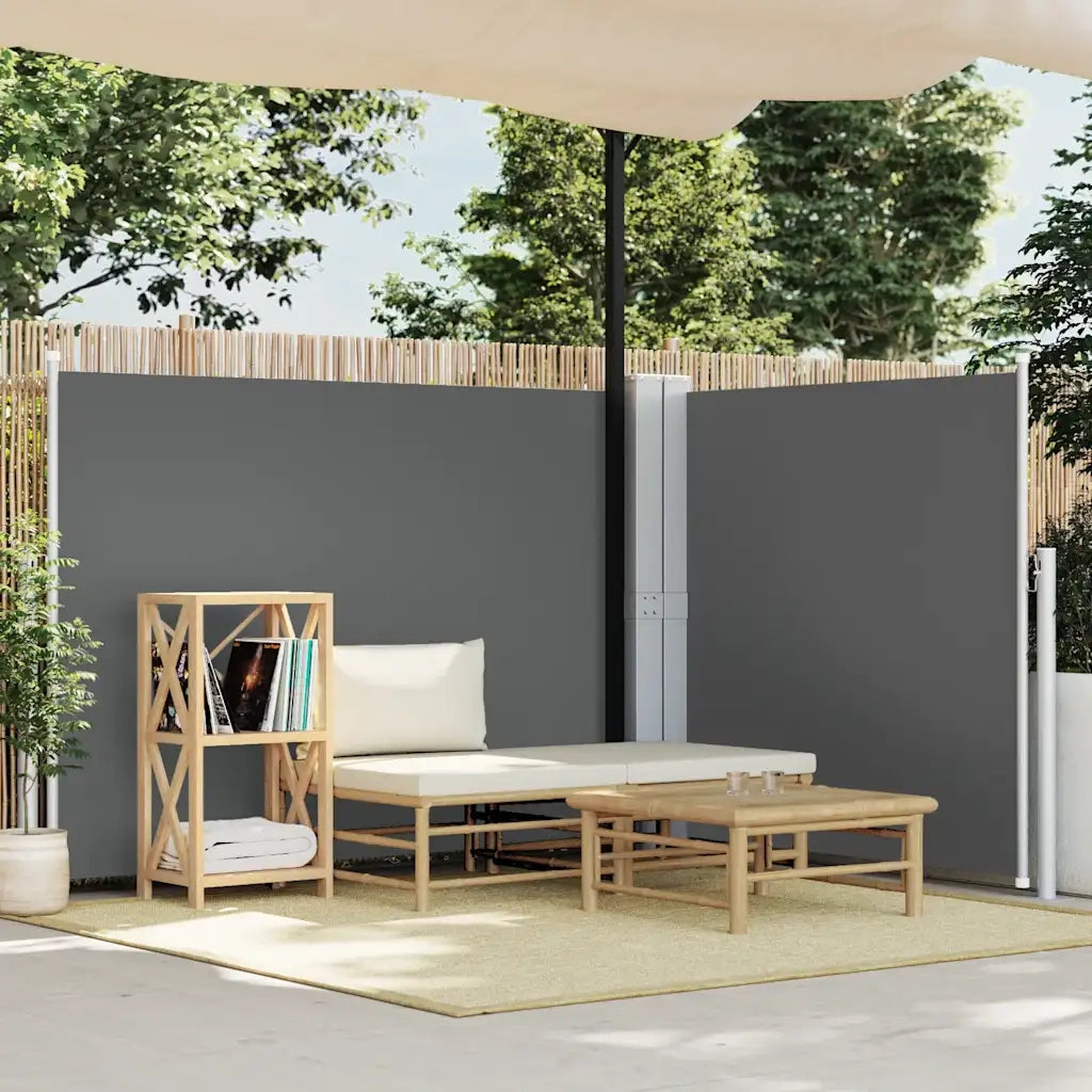 Tenda da Sole Laterale Retrattile-Tenda parasole per balcone Antracite 140x600 cm 318540