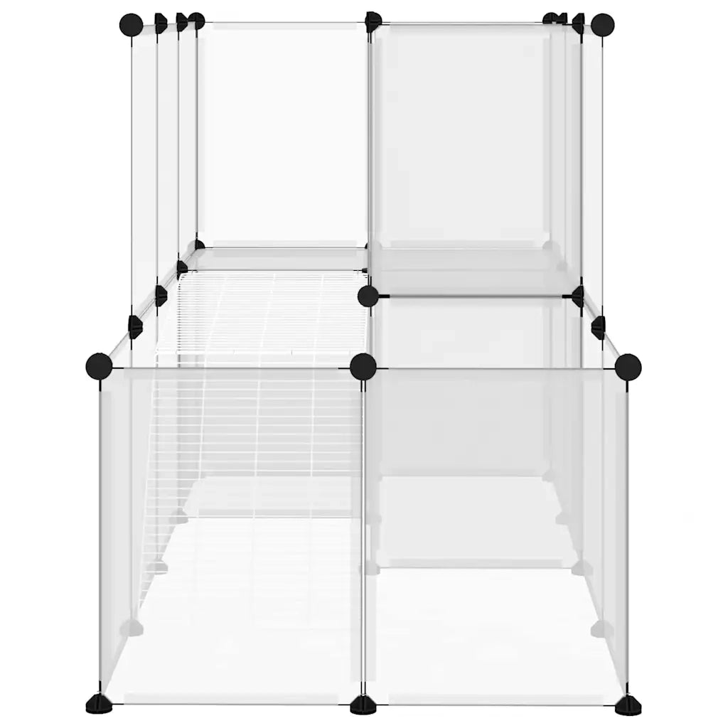 Gabbia per Piccoli Animali Trasparente 142x74x93cm PP e Acciaio CFW3709242