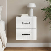 Mobiletto da notte a muro con cassetto Bianco 34,5 x 33 x 40 cm 898635
