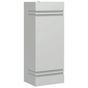 Applique da esterno 9,5 x 7,5 x 24 cm resistente alle intemperie design moderno acciaio inox argento 02_0056626