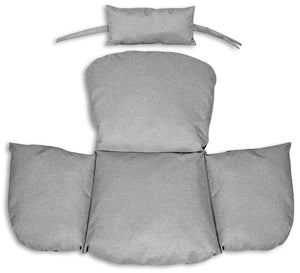 AIO FACTORY Cuscino da giardino impermeabile grigio 112x113 cm per sedia sospesa