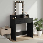 Tavolo da Trucco Nero 79 x 41 x 140 cm Legno ingegnerizzato 865164