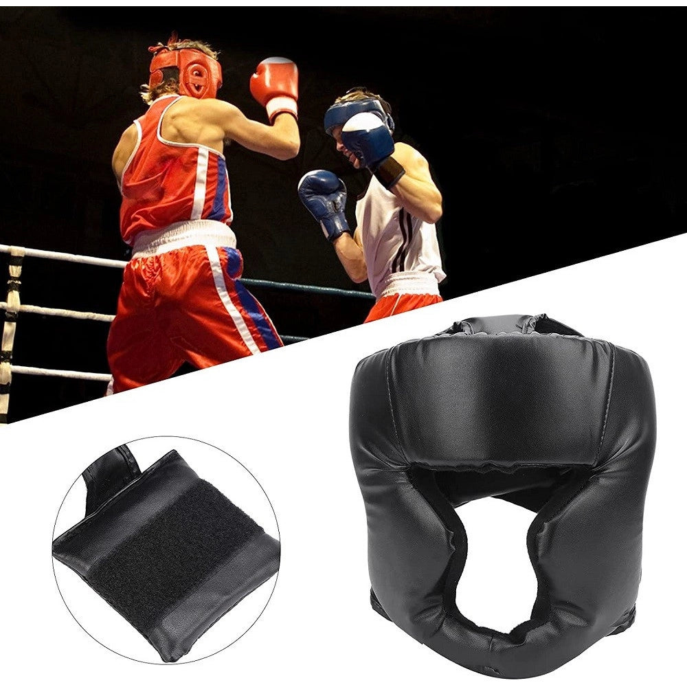 Trade Shop - Copricapo Addensato Da Boxe Durevole Pratico Per Allenamento Protezione Testa -