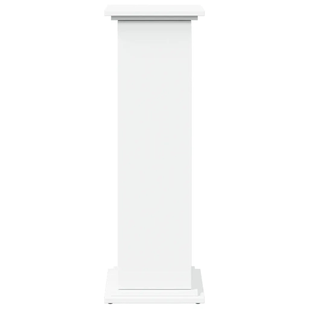 vidaXL Supporto Espositivo Portaoggetti Bianco 31x30x90 cm Truciolato