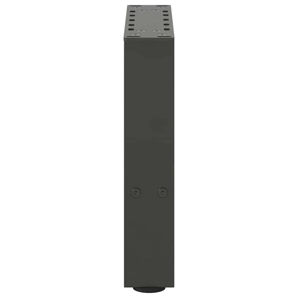 Set di 2 gambe quadrate per tavolino da caffè con livelli regolabili 30 x 30 cm in acciaio antracite 02_0057494
