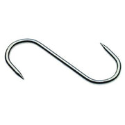 GANCIO MACELLAIO 2 PUNTE - INOX MM  80X4- 10 pezzi