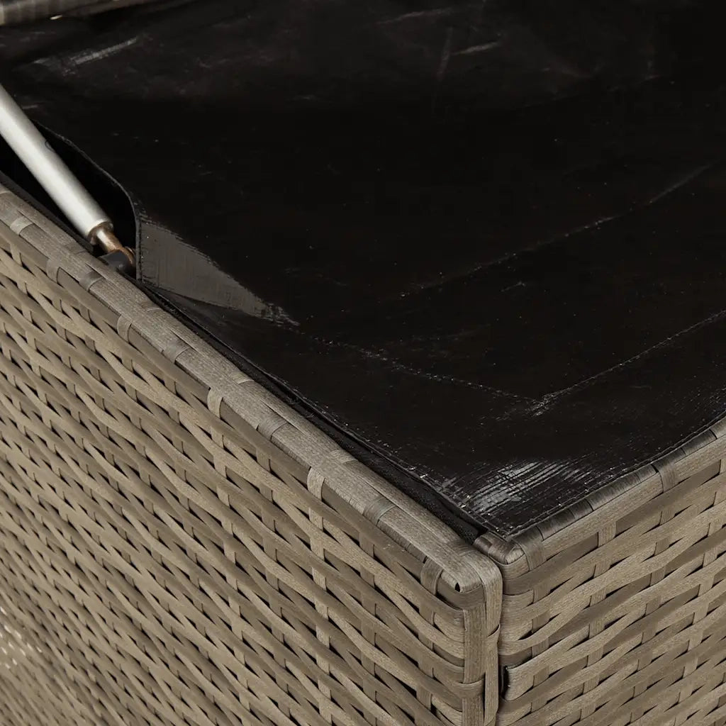 Scatola per Cuscini da Esterno Grigio 100x55x55,5 cm Polyrattan CFW9348367